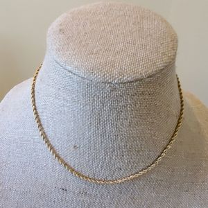 Gold plated rope chain